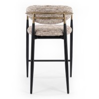 Полубарный стул CHAIRS, FRATELLI BARRI (чёрный, золотой)