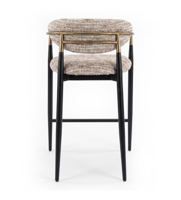 Полубарный стул CHAIRS, FRATELLI BARRI (чёрный, золотой)