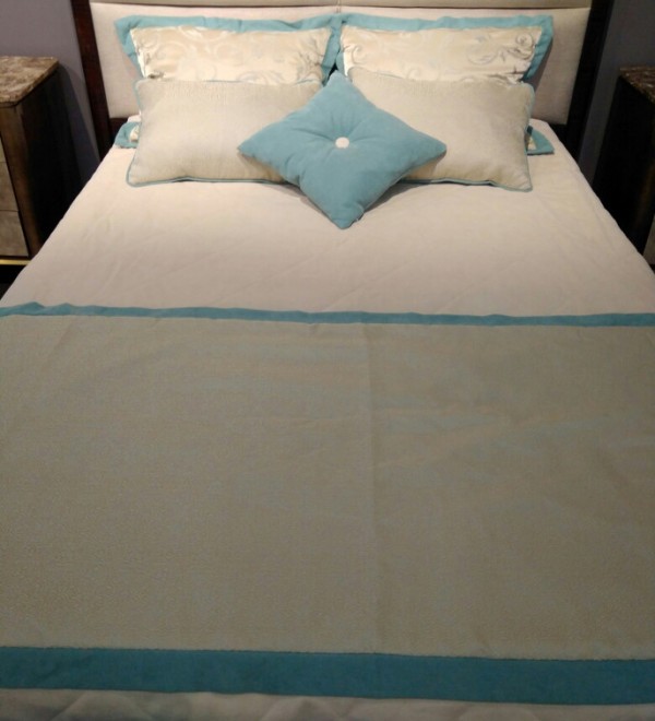 Феррара (Ferrara) комплект покрывало, плед, 5 подушек TEXTILE, FRATELLI BARRI