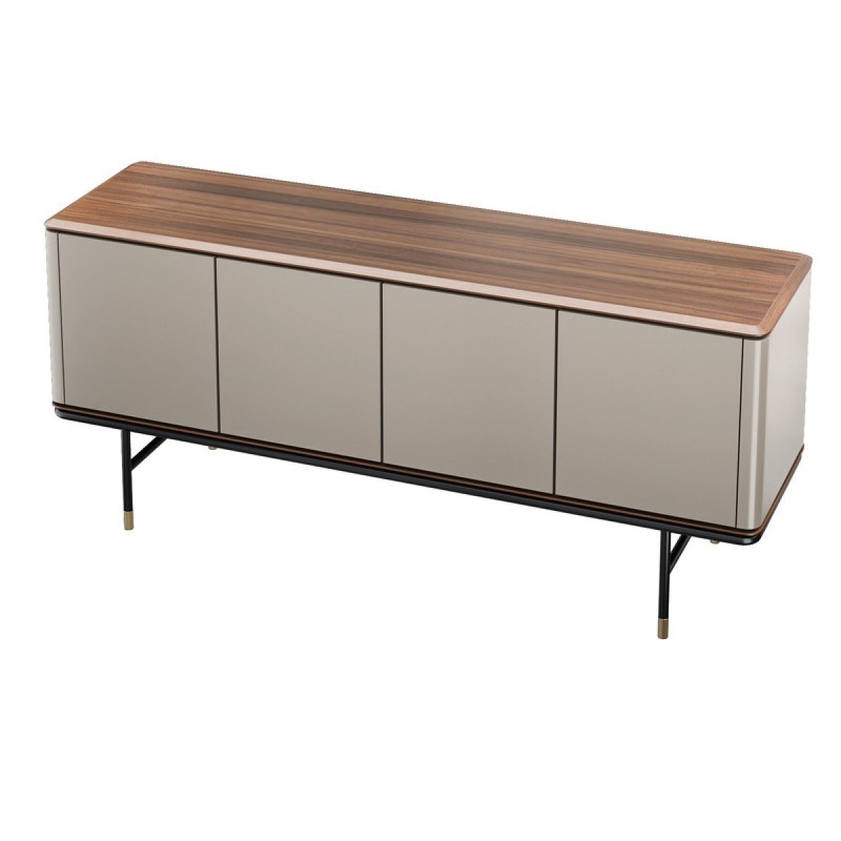 Буфет ALTEA, MOD INTERIORS (бежевый, чёрный, золотой, дерево)