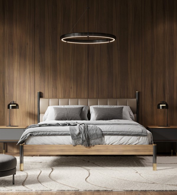 Комод ALTEA, MOD INTERIORS (серый, чёрный, дерево)