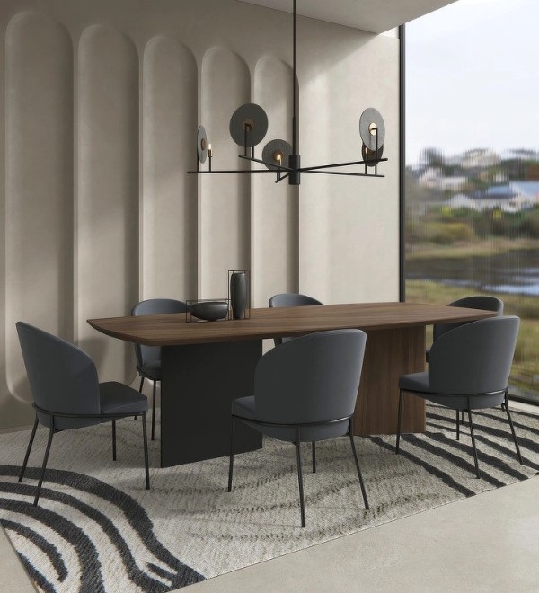 Обеденный стол MIRAMAR, MOD INTERIORS (чёрный, дерево, арт. MDI.DT.MRM.80)