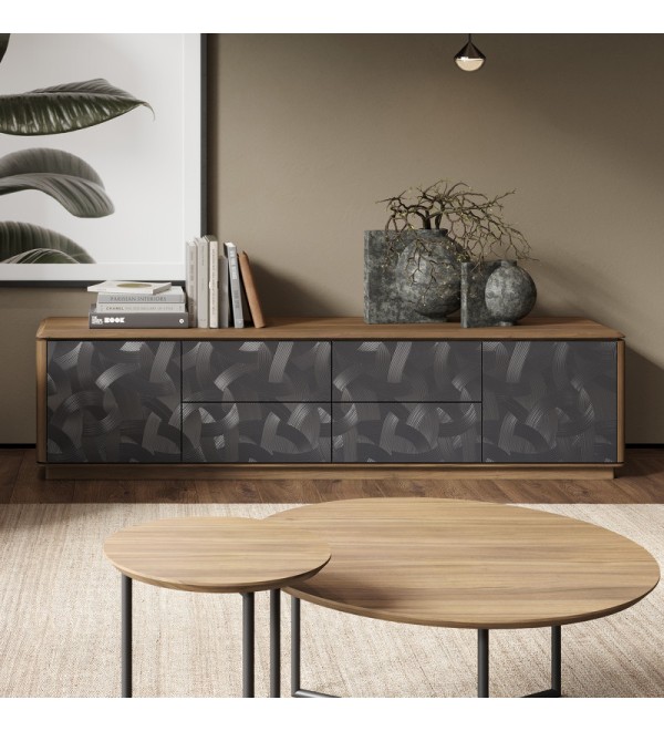 Тумба под TV ALTEA, MOD INTERIORS (серый, дерево)