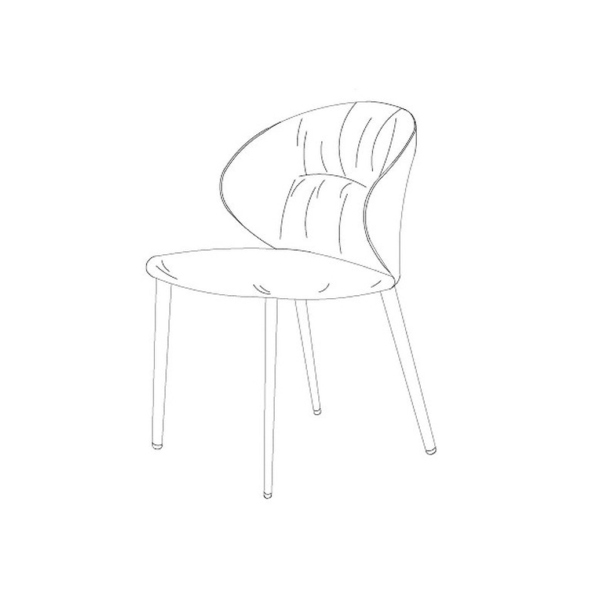 Стул MIRAMAR, MOD INTERIORS (чёрный, арт. MDI.CH.MRM.74)