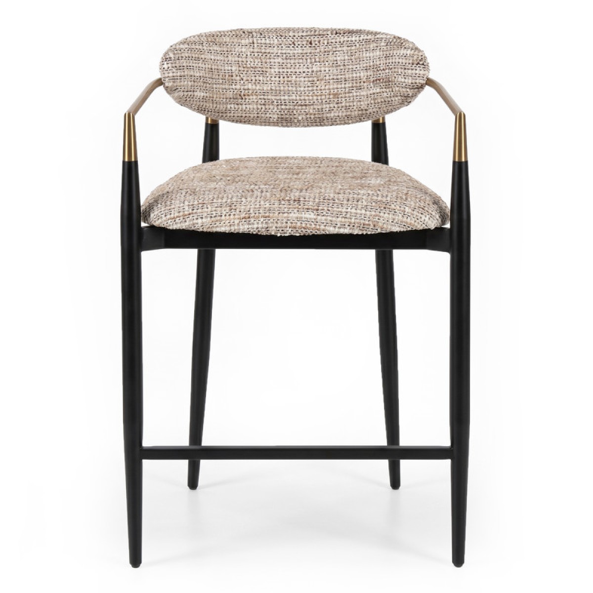 Полубарный стул CHAIRS, FRATELLI BARRI (чёрный, золотой)