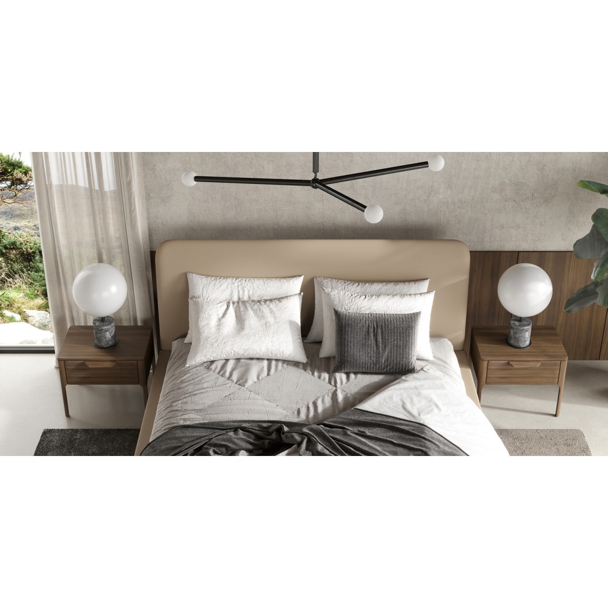 Кровать с решеткой RONDA, MOD INTERIORS (дерево)