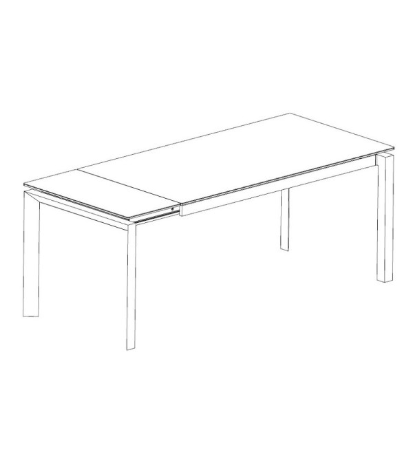 Обеденный стол раздвижной TOLEDO, MOD INTERIORS (серый, серебристый, арт. MDI.DT.TOL.29)