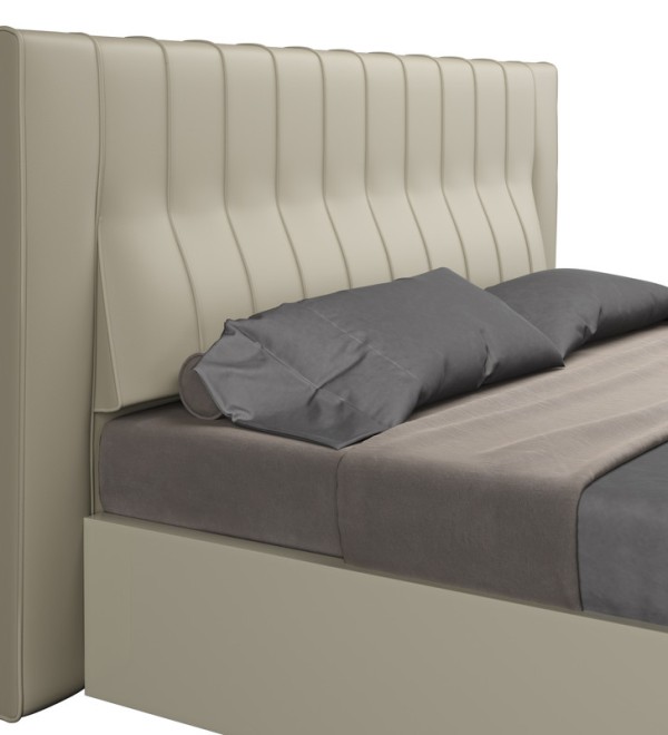 Кровать с подъемным механизмом VIGO, MOD INTERIORS (серый, бежевый, арт. MDI.BD.VC.2)