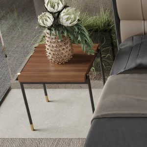 Приставной столик BENISSA, MOD INTERIORS (чёрный, дерево, арт. MDI.ST.BS.41)