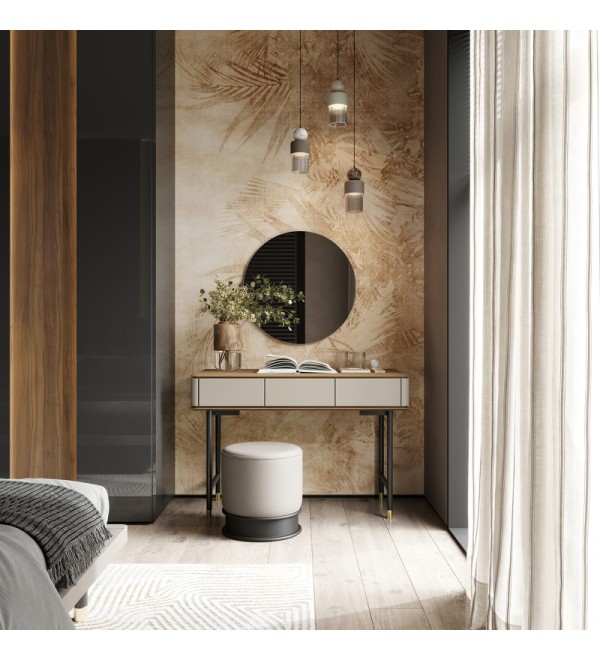 Туалетный столик ALTEA, MOD INTERIORS (бежевый, чёрный, золотой, дерево)