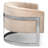 Кресло Vivienne TIMELESS SALE, FRATELLI BARRI (серый, серебристый, арт. FB.ACH.VV.25)