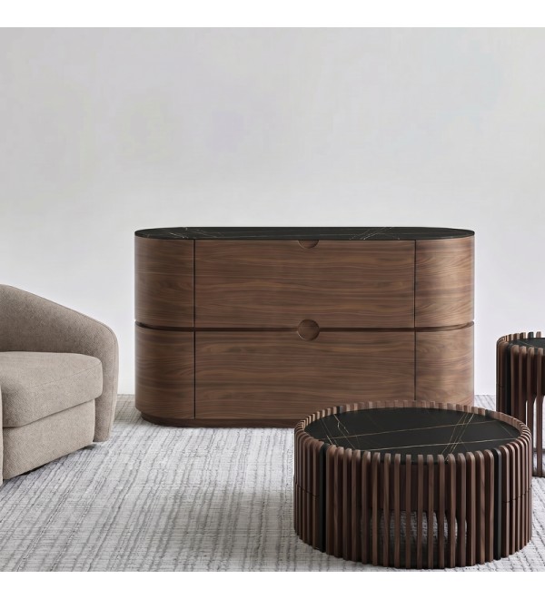 Комод TISHINA by Sergey Tregubov, MOD INTERIORS (чёрный, дерево, арт. MDI.CHD.TA.26)