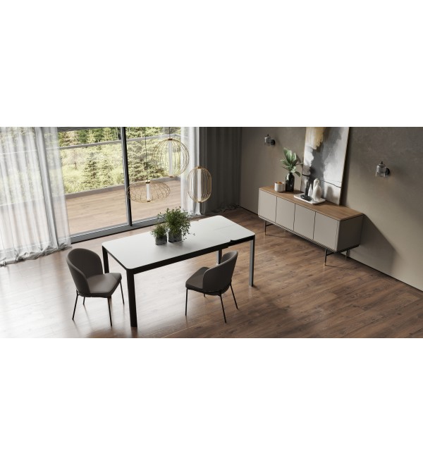 Буфет ALTEA, MOD INTERIORS (бежевый, чёрный, золотой, дерево)