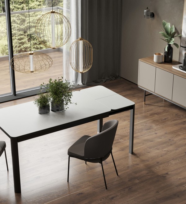Буфет ALTEA, MOD INTERIORS (бежевый, чёрный, золотой, дерево)