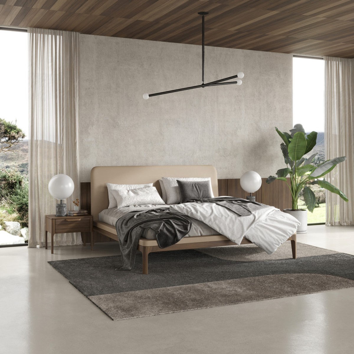 Кровать с решеткой RONDA, MOD INTERIORS (дерево)
