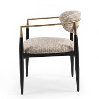 Стул CHAIRS, FRATELLI BARRI (чёрный, золотой, арт. FB.CH.CHR.2)