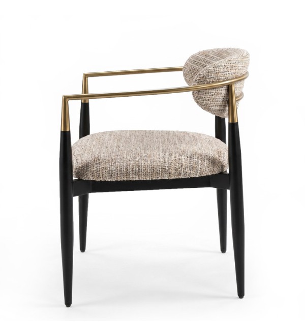 Стул CHAIRS, FRATELLI BARRI (чёрный, золотой, арт. FB.CH.CHR.2)