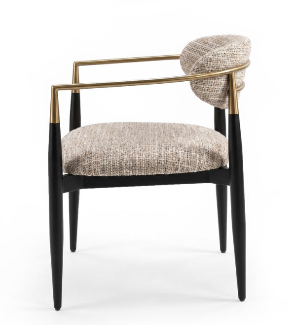 Стул CHAIRS, FRATELLI BARRI (чёрный, золотой, арт. FB.CH.CHR.2)