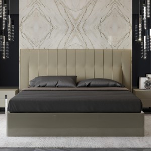 Кровать с подъемным механизмом VIGO, MOD INTERIORS (серый, бежевый, арт. MDI.BD.VC.2)