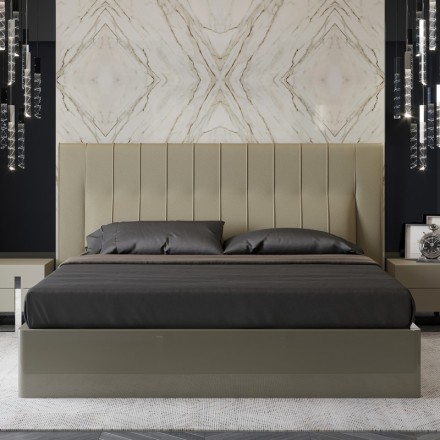 Кровать с подъемным механизмом VIGO, MOD INTERIORS (серый, бежевый, арт. MDI.BD.VC.2)