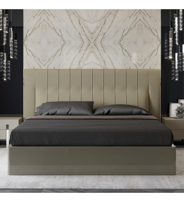 Кровать с подъемным механизмом VIGO, MOD INTERIORS (серый, бежевый, арт. MDI.BD.VC.2)