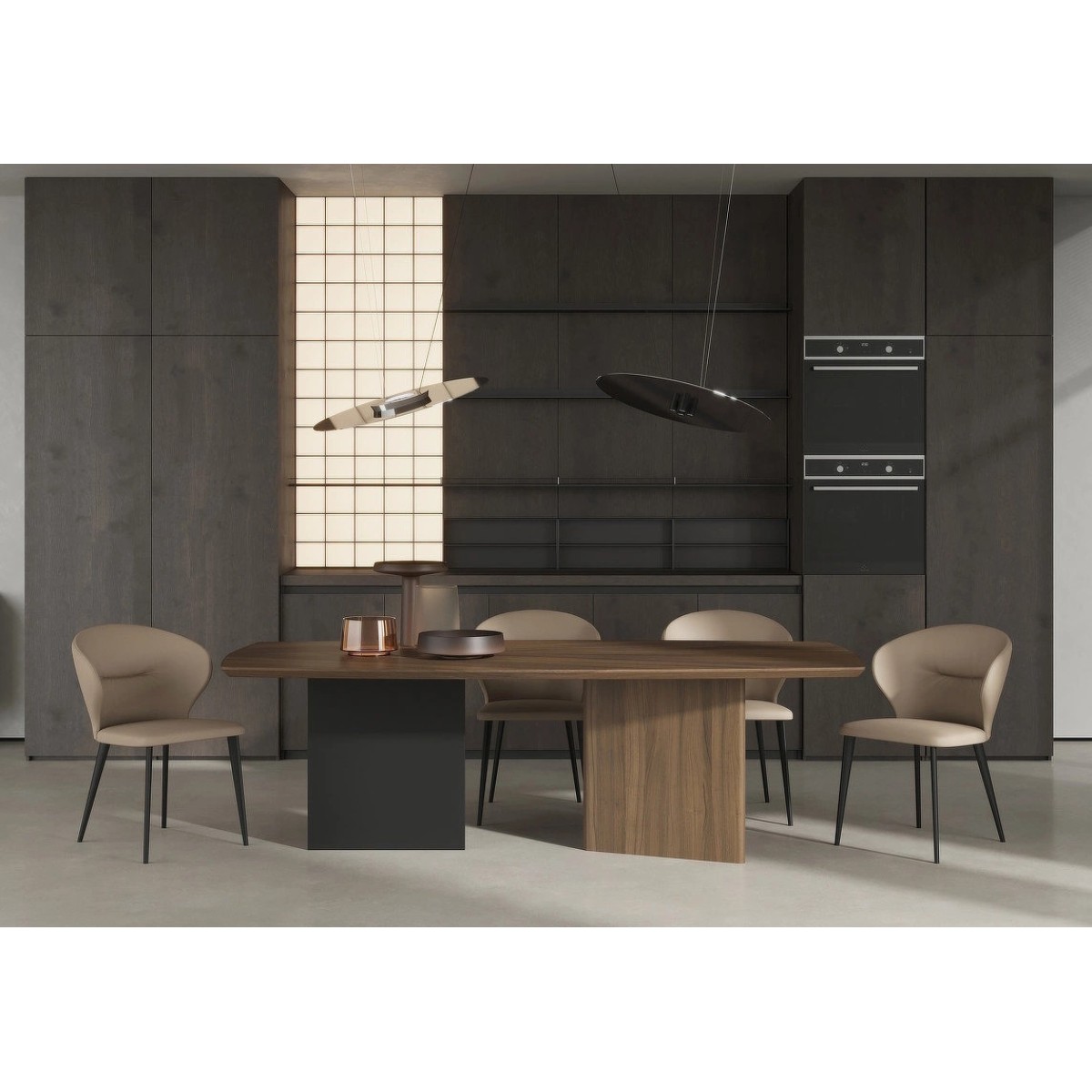 Обеденный стол MIRAMAR, MOD INTERIORS (чёрный, дерево, арт. MDI.DT.MRM.81)