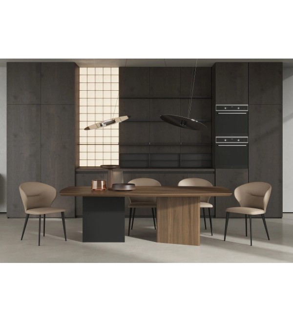 Обеденный стол MIRAMAR, MOD INTERIORS (чёрный, дерево, арт. MDI.DT.MRM.81)