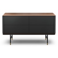 Комод ALTEA, MOD INTERIORS (серый, чёрный, дерево)