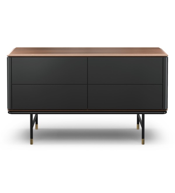 Комод ALTEA, MOD INTERIORS (серый, чёрный, дерево)