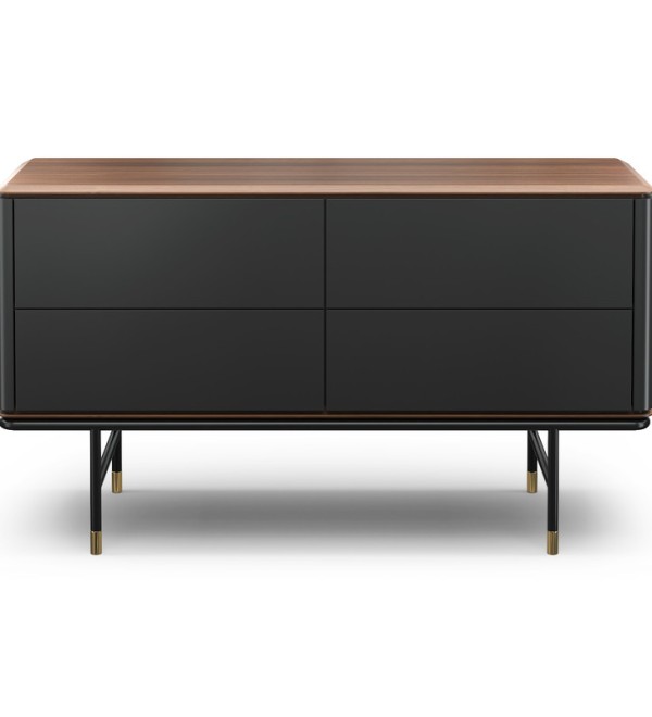 Комод ALTEA, MOD INTERIORS (серый, чёрный, дерево)