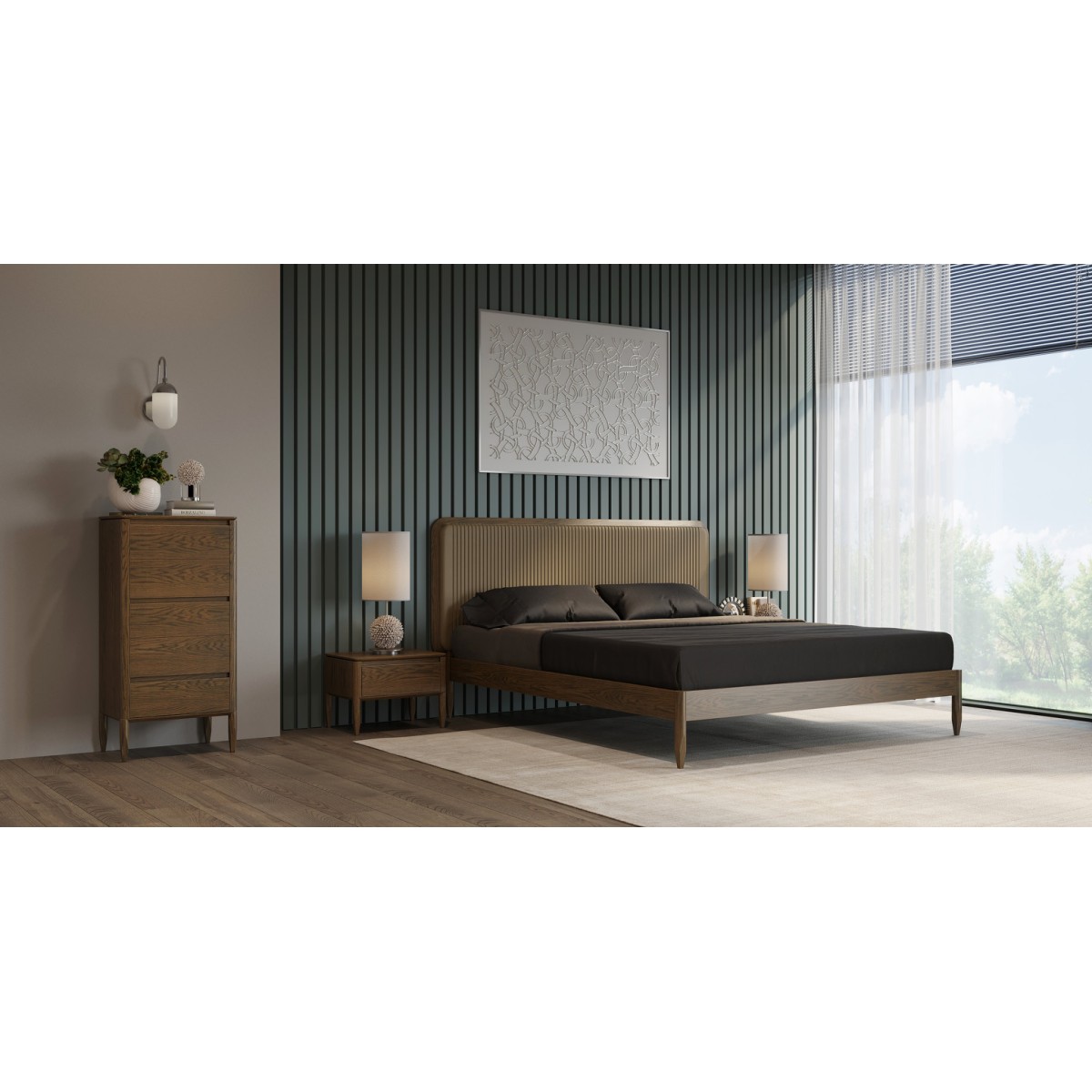 Прикроватная тумбочка PATERNA, MOD INTERIORS (дерево, арт. MDI.BST.PN.17)