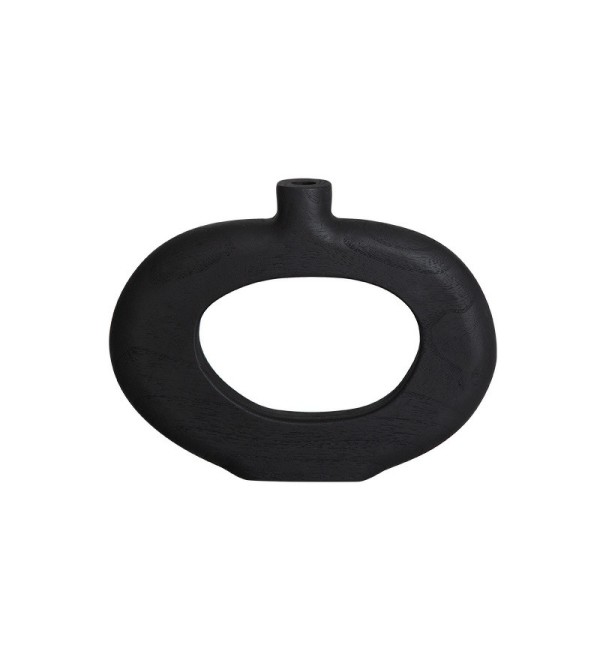 Ваза деревянная ACCESSORIES, FRATELLI BARRI (чёрный, дерево, арт. FB.VS.ACE.139)