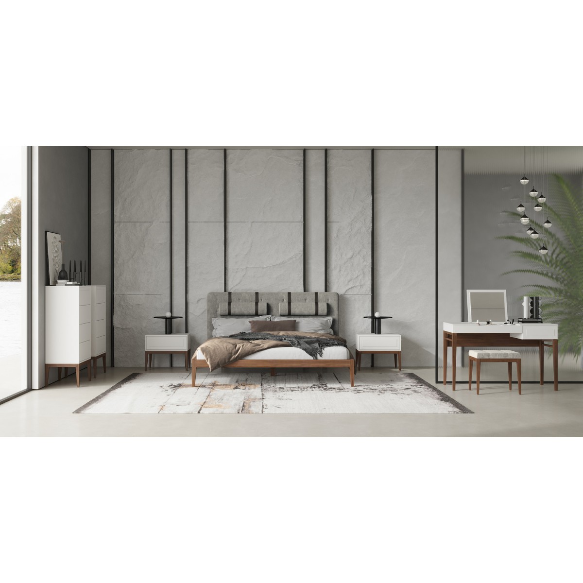 Прикроватная тумбочка MARBELLA, MOD INTERIORS (дерево)