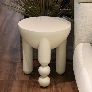 Приставной столик WABI SABI, MOD INTERIORS (белый, бежевый, арт. MDI.ST.WS.20)
