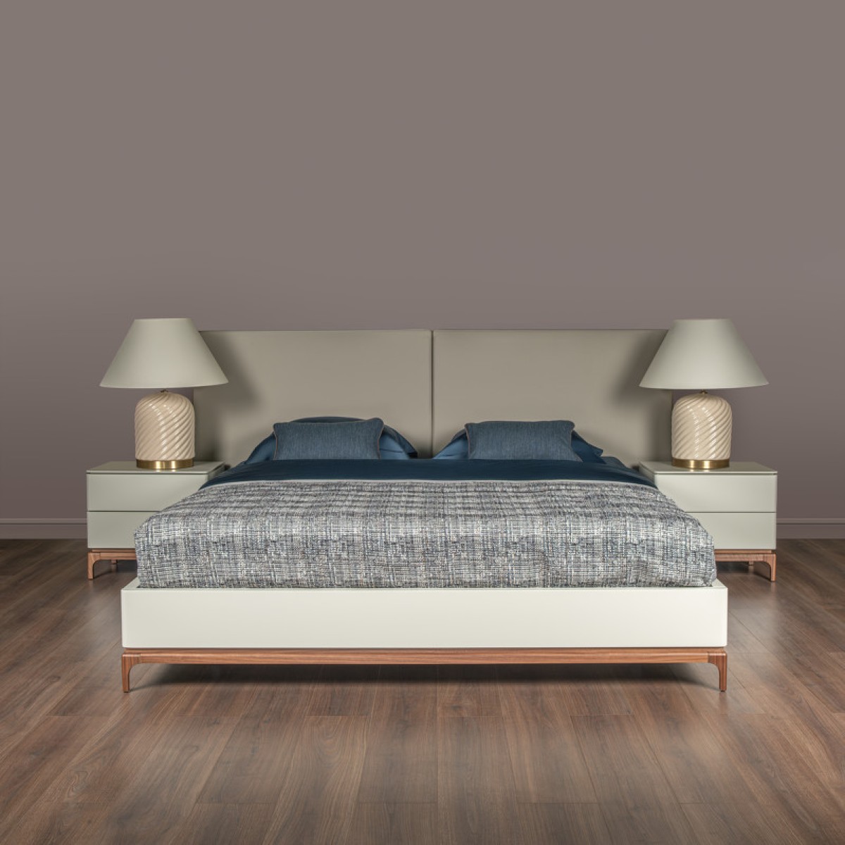 Кровать с решеткой CALPE, MOD INTERIORS (дерево, арт. MDI.BD.CP.2)