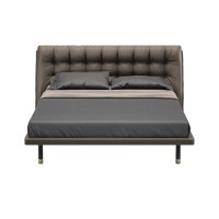 Кровать с решеткой ALTEA, MOD INTERIORS (чёрный, золотой)