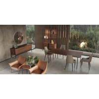 Обеденный стол BENISSA, MOD INTERIORS (чёрный, дерево)
