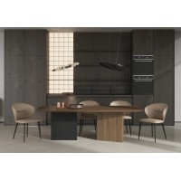 Обеденный стол MIRAMAR, MOD INTERIORS (чёрный, дерево, арт. MDI.DT.MRM.80)