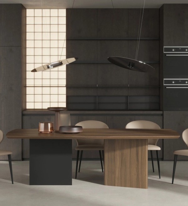 Обеденный стол MIRAMAR, MOD INTERIORS (чёрный, дерево, арт. MDI.DT.MRM.80)