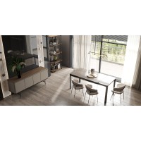 Буфет ALTEA, MOD INTERIORS (бежевый, чёрный, золотой, дерево)