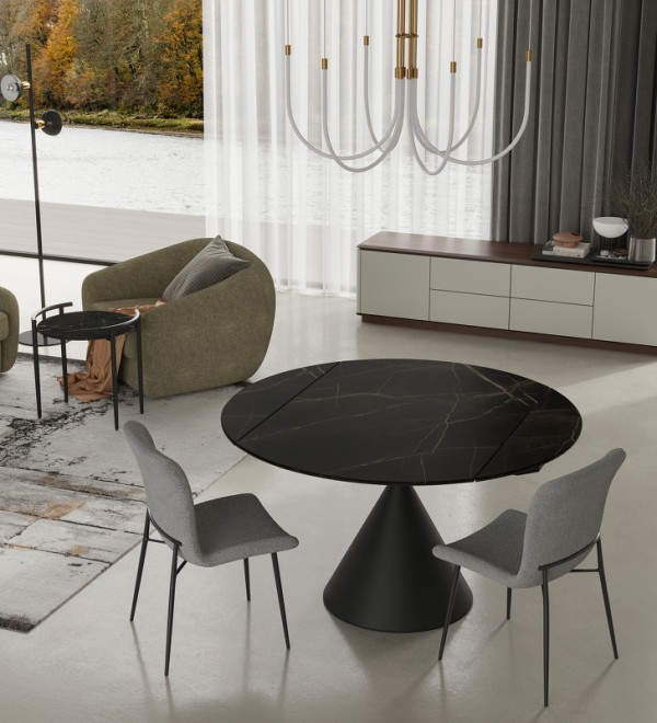 Журнальный столик TOLEDO, MOD INTERIORS (чёрный, серебристый)