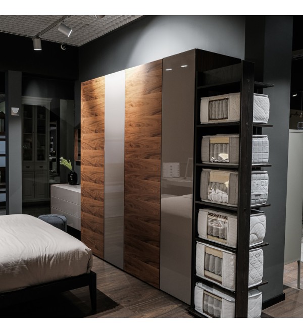 Гардероб AVILA, MOD INTERIORS (серый, дерево)