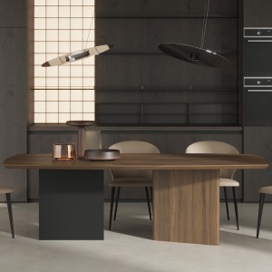 Обеденный стол MIRAMAR, MOD INTERIORS (чёрный, дерево)