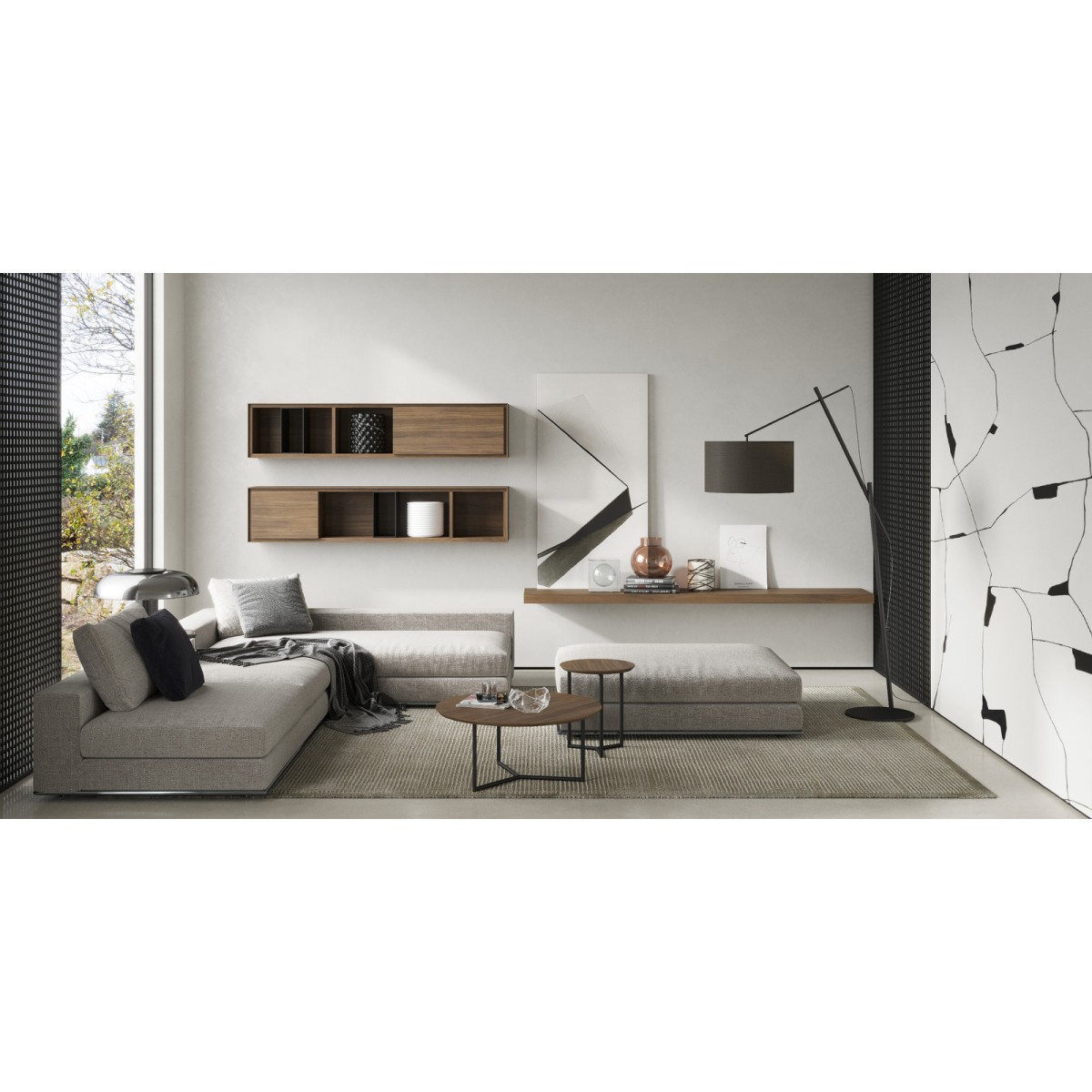 Подвесной модуль MIRAMAR, MOD INTERIORS (чёрный, дерево, арт. MDI.SH.MRM.10)