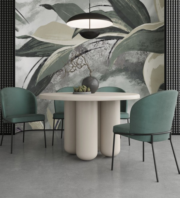 Обеденный стол WABI SABI, MOD INTERIORS (белый, бежевый)