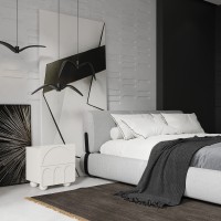 Прикроватная тумбочка WABI SABI, MOD INTERIORS (белый, бежевый, арт. MDI.BST.WS.30)