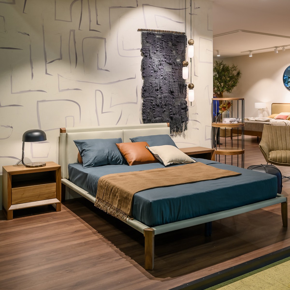 Кровать с решеткой MENORCA, MOD INTERIORS (дерево, арт. MDI.BD.MN.52)