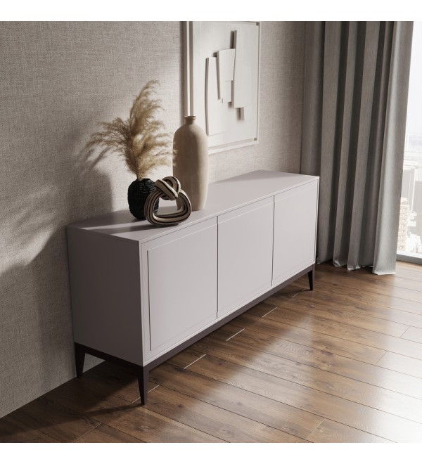 Буфет MARBELLA, MOD INTERIORS (серый, бежевый, дерево)