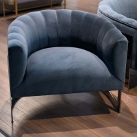Кресло Vivienne TIMELESS SALE, FRATELLI BARRI (серый, серебристый)