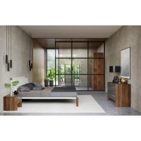 Гардероб AVILA, MOD INTERIORS (серый, дерево)